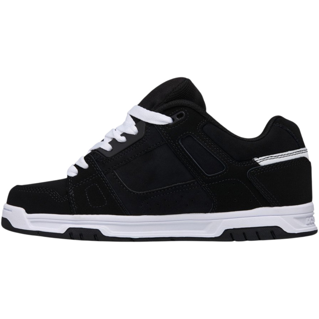 2026 DC Shoes Mens Stag Trainers 320188 - Black / Black / White